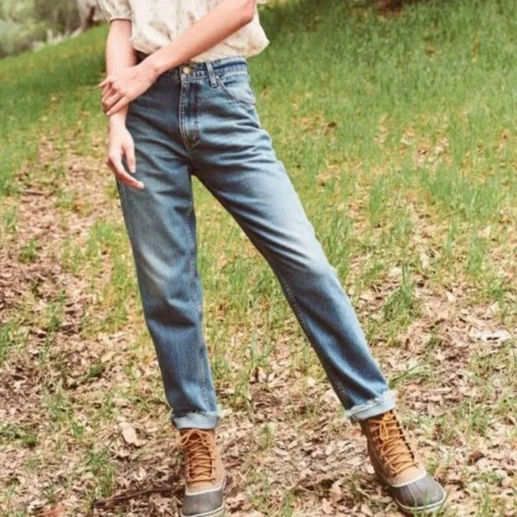 THE GREAT. The Slouch Taper Jean Raw Hem WOMEN 26 Made in USA CANOPY 100% COTTON - Picture 13 of 13